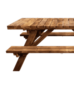 Alternative view of Wooden Picnic Table
