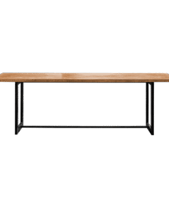 Wood With Steel Table