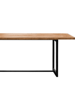 Wood With Steel Table - Image 3