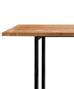 Wood With Steel Table - Image 4