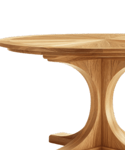 Alternative view of Wooden Round Table