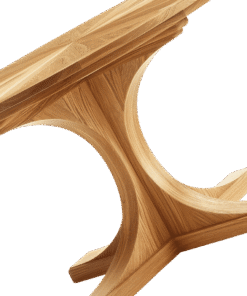 Wooden Round Table - Image 4
