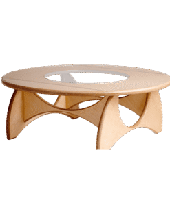 Wooden Round Table - Image 4