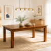 Adal 6 Seater Sheesham Wood Dining Table in Honey Finish