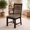 Adal Dining Chair with cushion in Walnut Finish