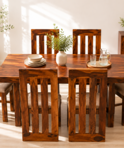 Apex 6 seater Sheesham Wood Dining set in Honey Finish