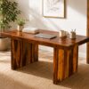 Apex 6 Seater Sheesham Wood Dining table in Honey Finish