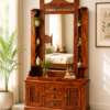 Carvin Sheesham Wood Dresser with Drawer Storage in Honey Finish