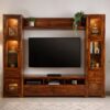 Chapel Tv Unit in Honey Finish
