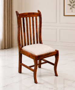 Crown Sheesham Wood Dining Chair in Honey Finish