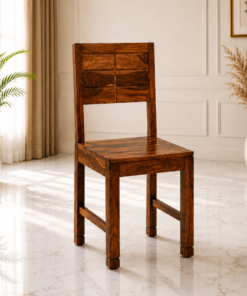 Data Sheesham Wood Dining Chair in Honey Finish