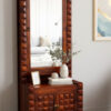Diamond Sheesham Wood Storage Dresser in Honey Finish