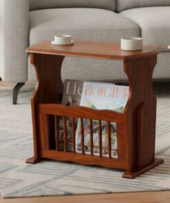 Grill Sheesham Wood Book rack in Honey Finish