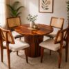 Imperial 4 Seater Dining Set in Honey Finish