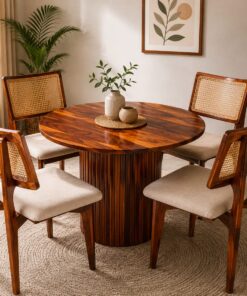 Imperial 4 Seater Dining Set in Honey Finish