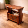 Jiksa Sheesham Wood Book Rack in Honey Finish