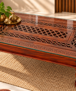 Jiksa Sheesham Wood coffee table in Honey Finish
