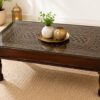 Jiksa Sheesham Wood coffee table in Walnut Finish