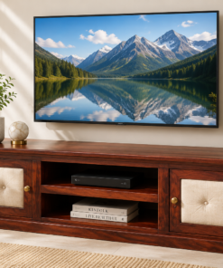 Moon Tv cabinet in Honey Finish
