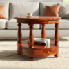 Noble Sheesham Woosd Coffee Table with Drawers in Honey Finish