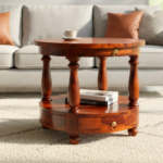Noble Sheesham Woosd Coffee Table with Drawers in Honey Finish