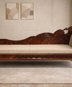Peacock Sheesham Wood Diwan Sofa with Mattress