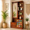 Regal Sheesham Wood Dresser with Storage & Drawer in Honey Finish