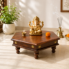 Shatkon Sheesham Wood chowki in Honey Finish