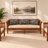 Thunder 5 seater Sheesham Wood sofa set in Honey Finish